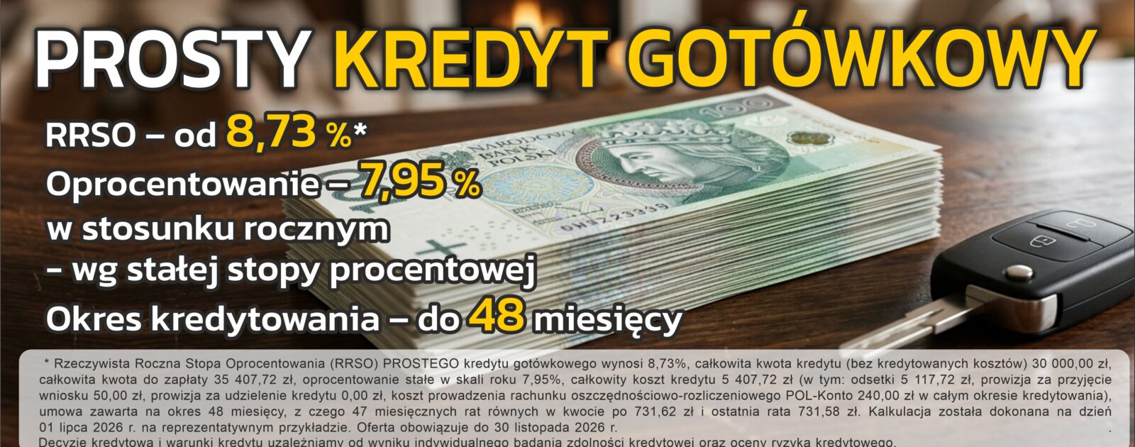 Prosty kredyt gotówkowy